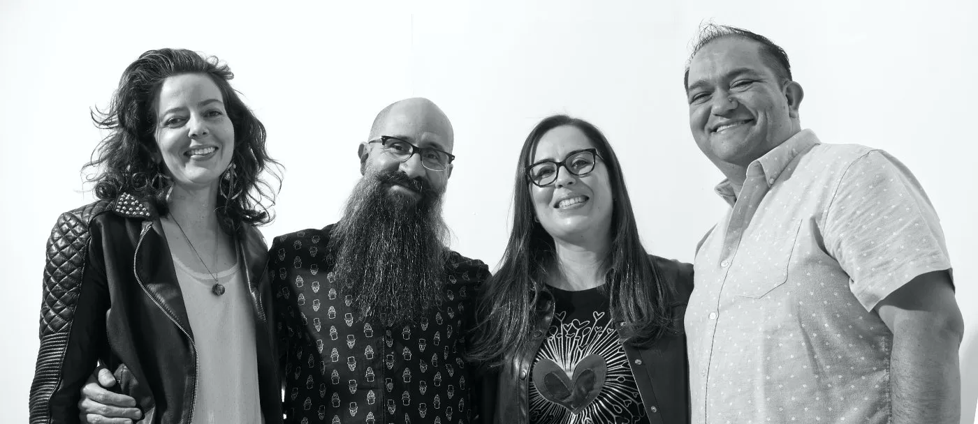Andrea Velázquez, Camilo Ramírez, Kelly Ballesteros y Blas Giffuni, cofundadores de Navigamo