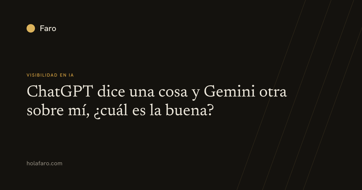 ChatGPT says one thing and Gemini says another about me, which one is right?